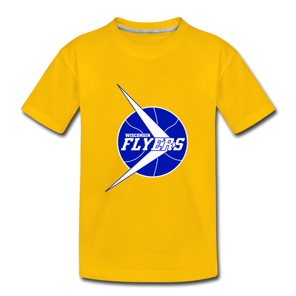Wisconsin Flyers T-Shirt (Youth) - sun yellow