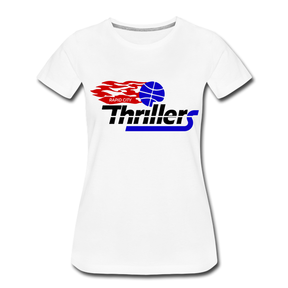 Rapid City Thrillers Flame Women’s T-Shirt - white