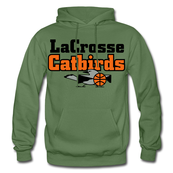 La Crosse Catbirds Hoodie - military green