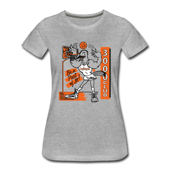 La Crosse Catbirds 3000 Club Women’s T-Shirt - heather gray