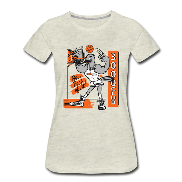 La Crosse Catbirds 3000 Club Women’s T-Shirt - heather oatmeal