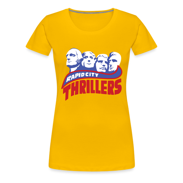 Rapid City Thrillers Women’s T-Shirt - sun yellow